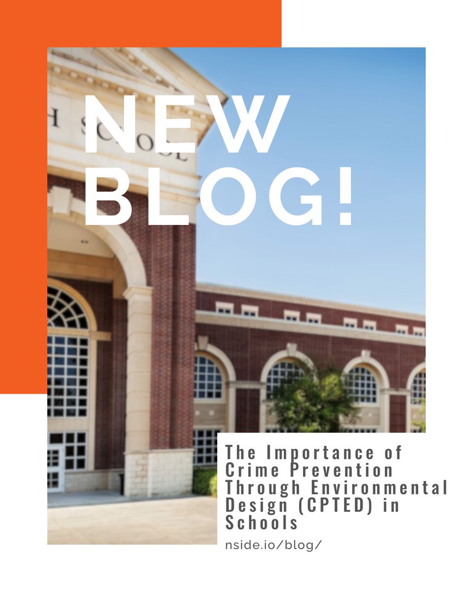 nSideApp's tweet photo. "Crime Prevention Through Environmental Design (CPTED) offers a comprehensive approach to creating secure, inviting, and productive learning environments."
Learn more about CPTED and nSide in our latest blog!
#nside #schoolsafety #cpted https://t.co/OVVl0sGicK