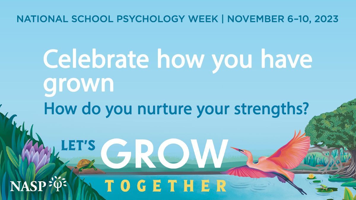 nasponline's tweet photo. School psychologists often focus on others, but now we want to hear what you think your greatest strength is. Celebrate what you’ve done and how you have grown in the last year. #SchoolPsychWeek https://t.co/95est7MyQU