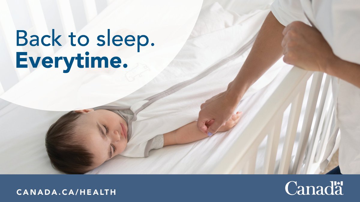 Babies need to be put on their back every time, for every sleep. It is one of the most important things you can do to reduce the risk of Sudden Infant Death Syndrome.

Learn more about #SafeSleep for babies: 
ow.ly/C7zV50PTpvp