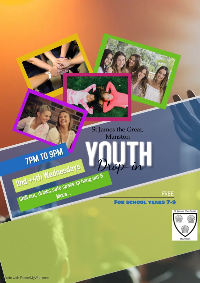 StManston's tweet photo. We are providing a safe place to hang out for the young people of the parish, 2nd and 4th wednesdays of the month. https://t.co/K2ze2mXnjl