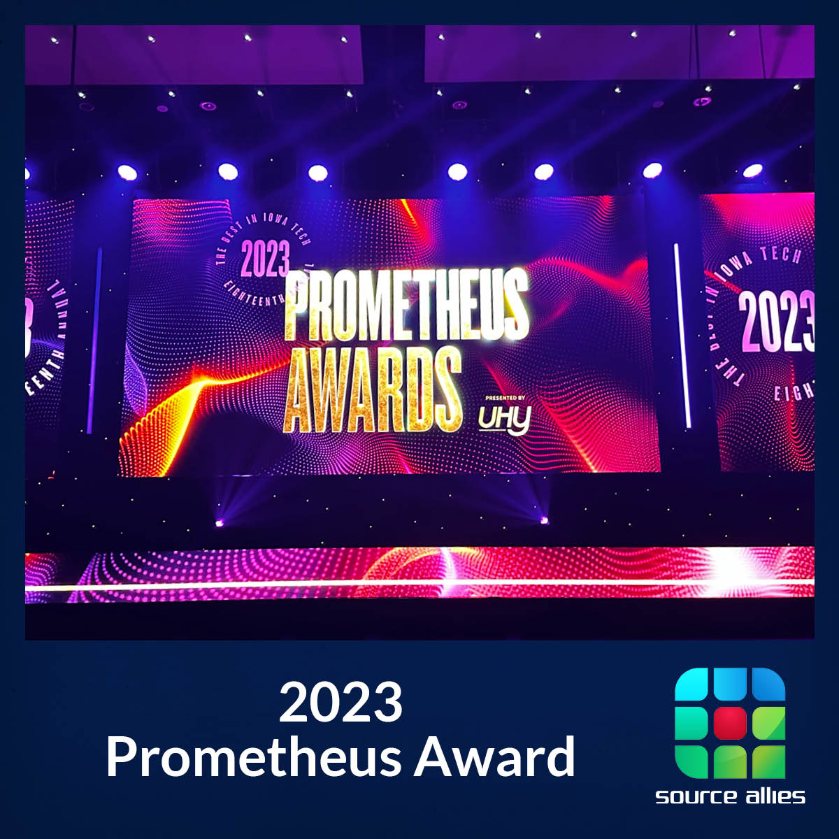 SourceAllies's tweet image. Thanks to the Technology Association of Iowa for throwing a great event - the #2023PrometheusAwards showcased our fantastic Iowa Technology community at its best!
#uniteiowatech #2023PrometheusAwards #TechInnovation #IowaTech