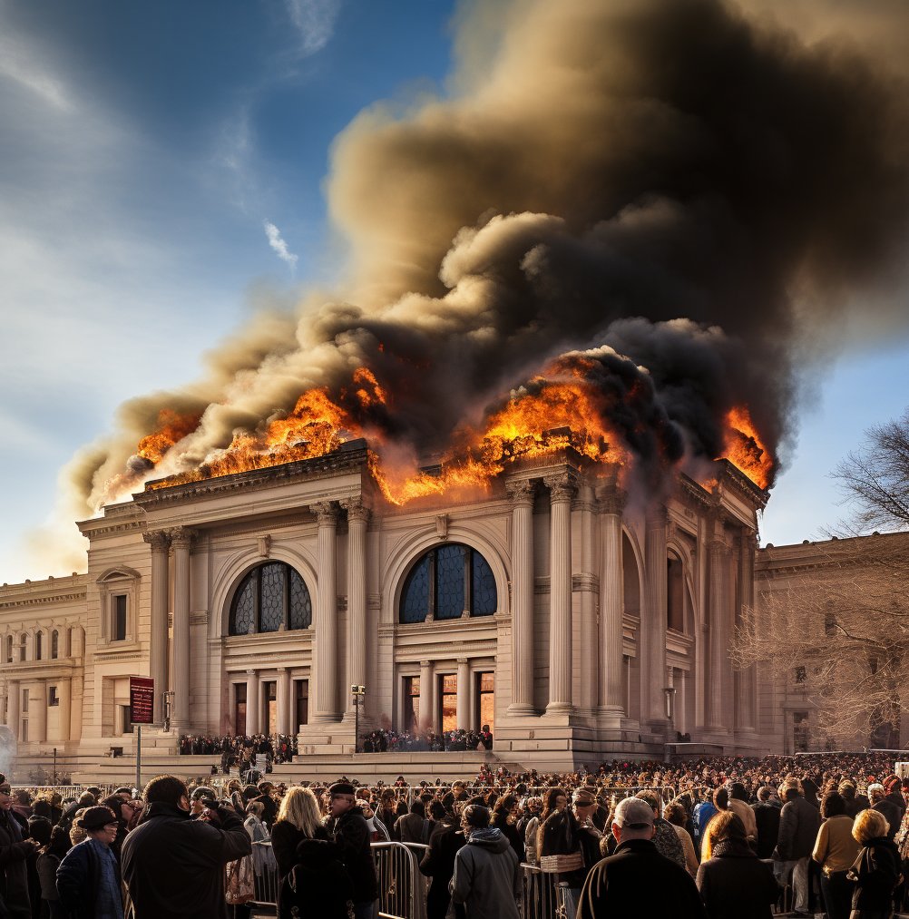 Protesters Storm the Met, Chanting #stopoil and "Fracking for Oil Paint is Causing Climate Change!"