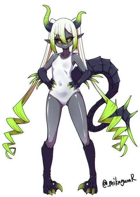 水着×毒竜しっぽちゃん 