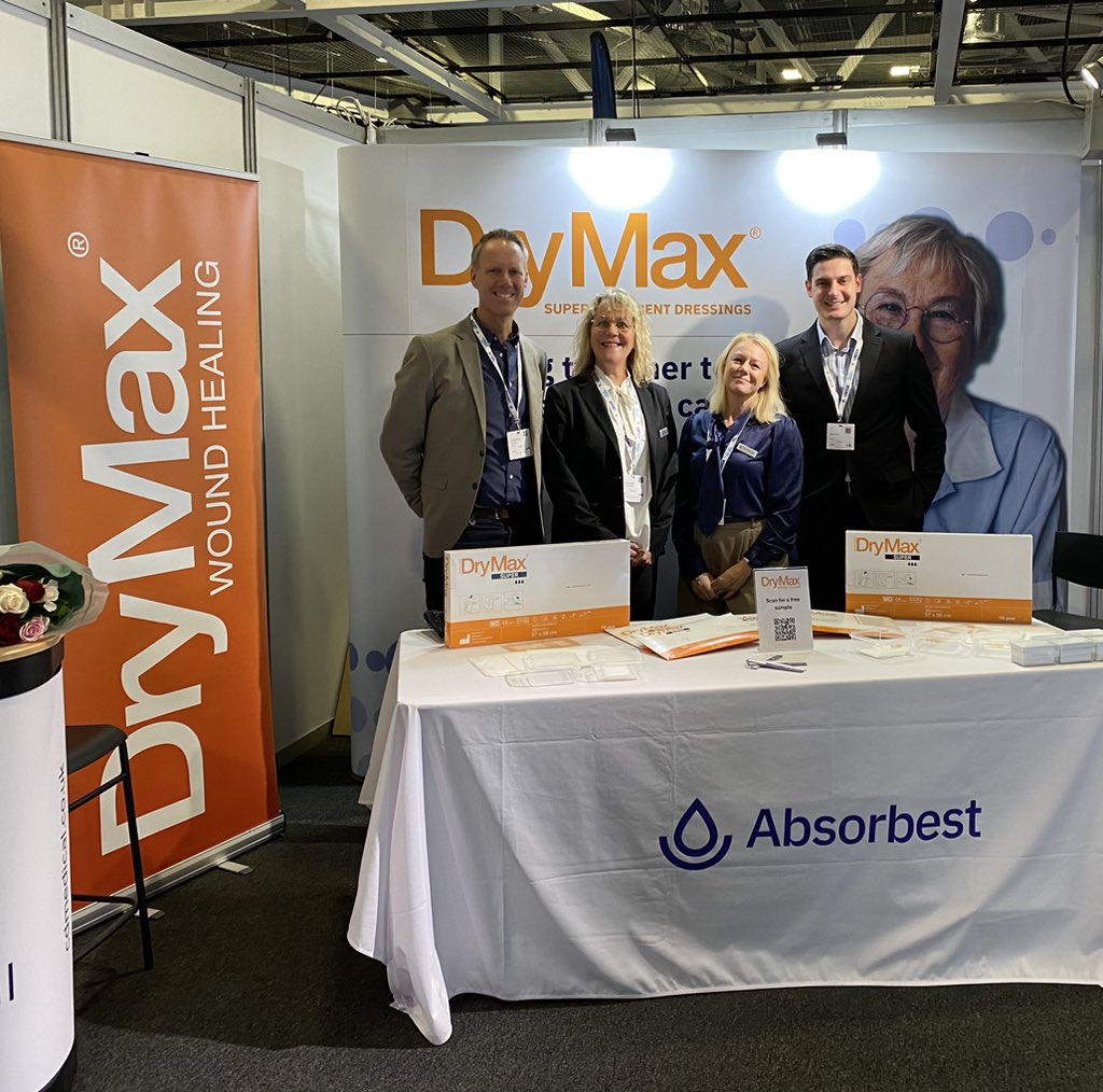 CDMedical's tweet photo. Good Evening Harrogate! 

It’s great to be back at @Wounds_UK conference with our partners  @absorbest 

Head over to stand 38 to chat to our team, and find out how the DryMax range could improve outcomes for your patients. 

#woundsuk #drymax #woundcare #patientfirst https://t.co/vSOzPUve3p