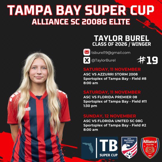 Super excited for this upcoming weekend! <a href="/ImCollegeSoccer/">College Soccer Truth ™</a> <a href="/ImYouthSoccer/">ECNL/GA/Recruiting/College Soccer</a> @SoccerMomInt <a href="/PrepSoccer/">Prep Soccer ⚽️</a> <a href="/TheSoccerWire/">SoccerWire</a> <a href="/ps_nation_/">Prep Sports Nation</a> <a href="/TopDrawerSoccer/">TopDrawerSoccer</a> <a href="/SoccerDownHere/">Soccer Down Here</a> <a href="/onlyGplatform/">The OG Platform</a> <a href="/Coach_Cee_Jay/">Chris Jay</a> @AllianceSC_08G <a href="/NationalLeague/">National League</a> <a href="/NEGARecruits/">Northeast Georgia Recruits</a>