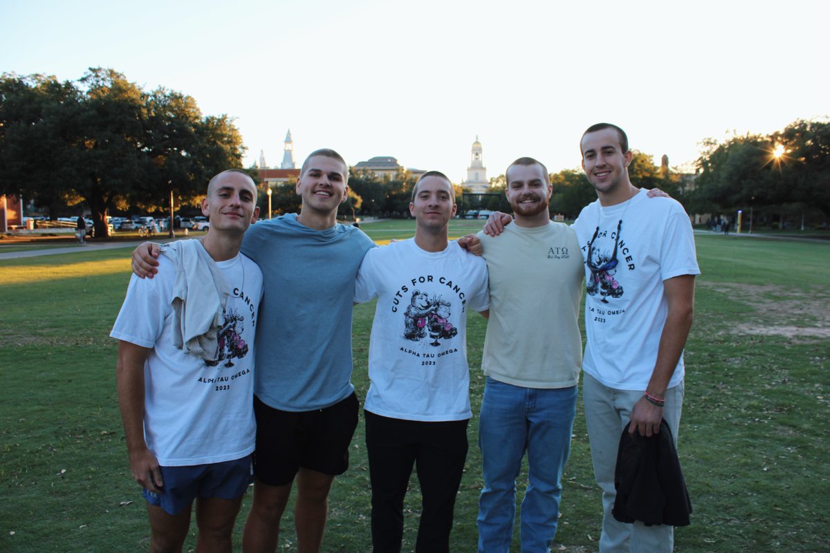 This October, the men of Alpha Tau Omega have raised $14,000 for the Susan G Komen Foundation and future philanthropy events.

This couldn’t have been done without the support of each member, everyone who bought a t-shirt, and everyone who donated or supported.

#cuts4cancer