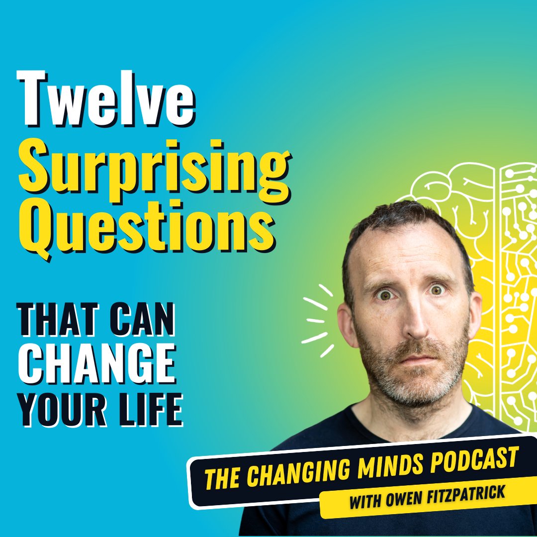 owenfitzp's tweet photo. Explore the power of questions and transform your life! 

On the latest episode, I explore Twelve Surprising Questions that have the potential to revolutionize your life

Tune in 
https://t.co/xCA312Dy9s

#ChangingMindsPodcast #Psychology #Neuroscience #PowerOfQuestions https://t.co/gJgKh89zkg