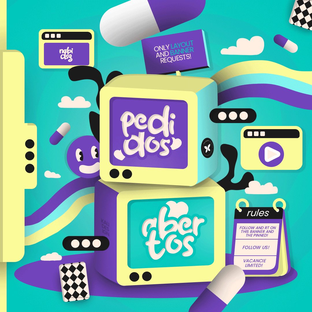 nabidsgn's tweet photo. ★ 𝗢𝗽𝗲𝗻 𝗢𝗿𝗱𝗲𝗿𝘀  — Pedidos Abertos ★

→ Follow the rules: Follow us + Like + Retweet this post and our pinned tweet (you will find in the comments the link)

Requests for Layout, Banner or Layout + Banner

📮:  https://t.co/11sCkgio18 https://t.co/PT6Em3j2Ft