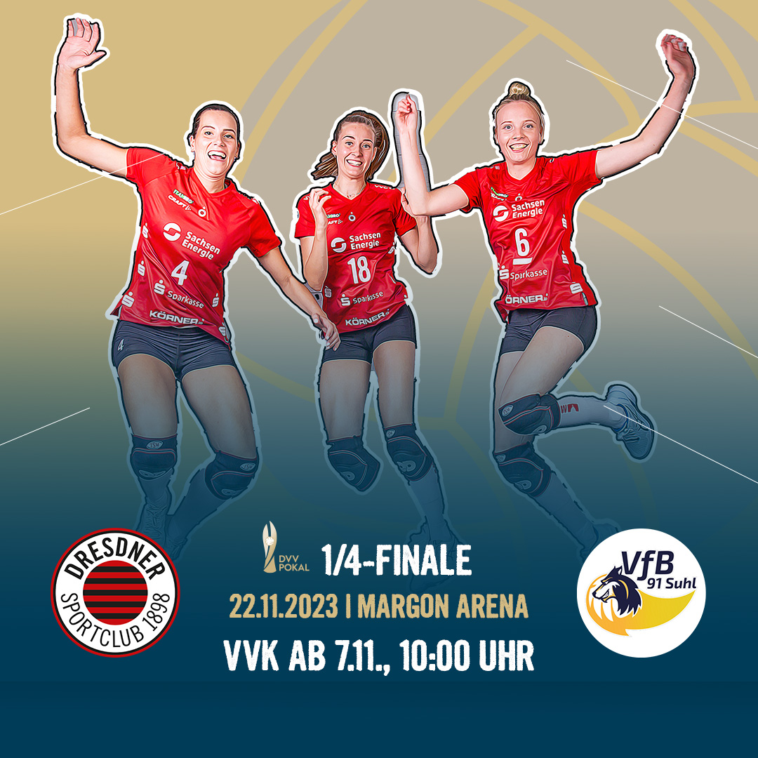 Virertelfinale DVV-Pokal – DSCVOLLEY trifft auf den VfB Suhl
dscvolley.de/virertelfinale…