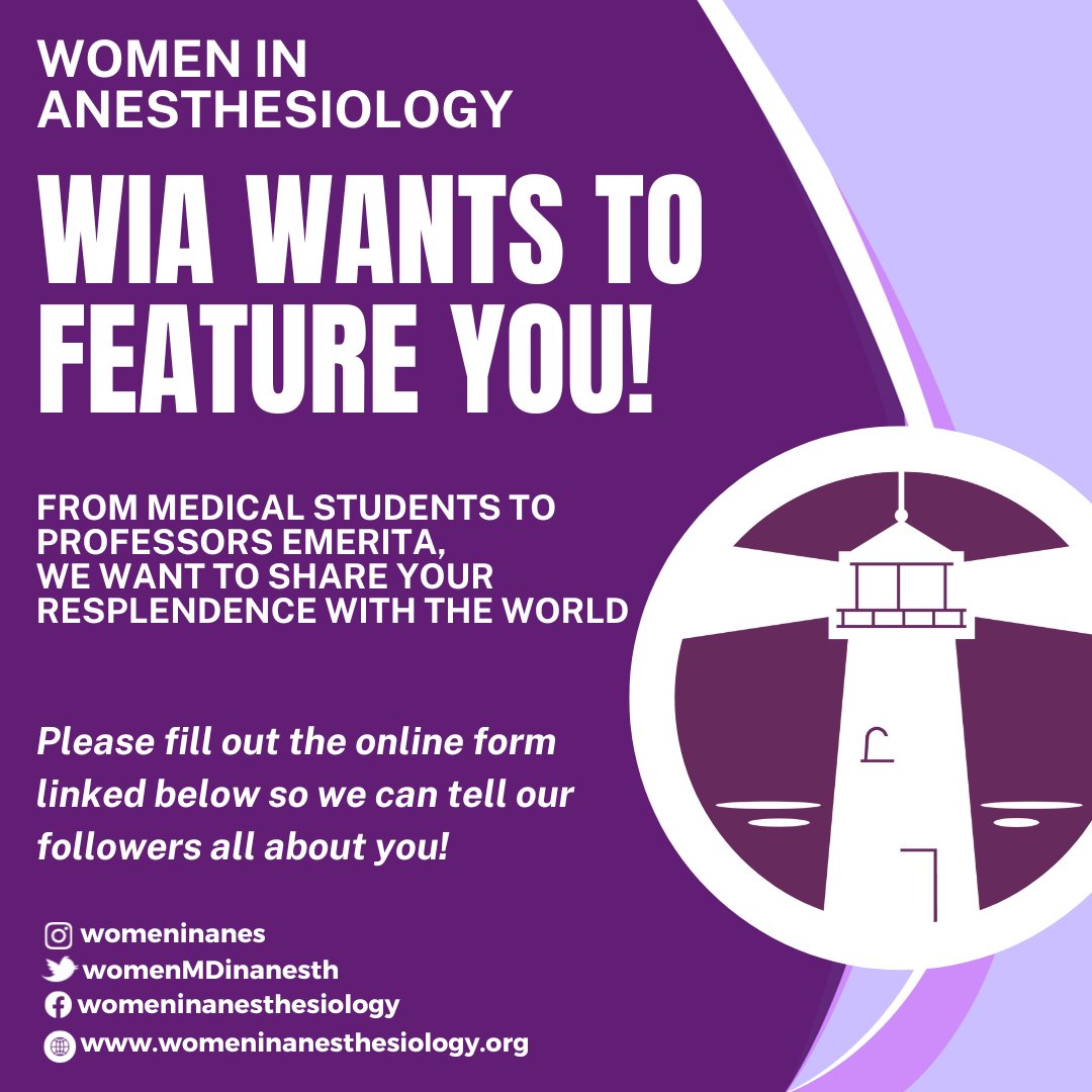 We know women in anesthesiology are extraordinary, and we want everyone else to know too!

Please fill out this online form so we can feature you on  social media.

(your responses will be securely stored behind a firewall and deleted once used for post) 

ohsu.ca1.qualtrics.com/jfe/form/SV_9z…