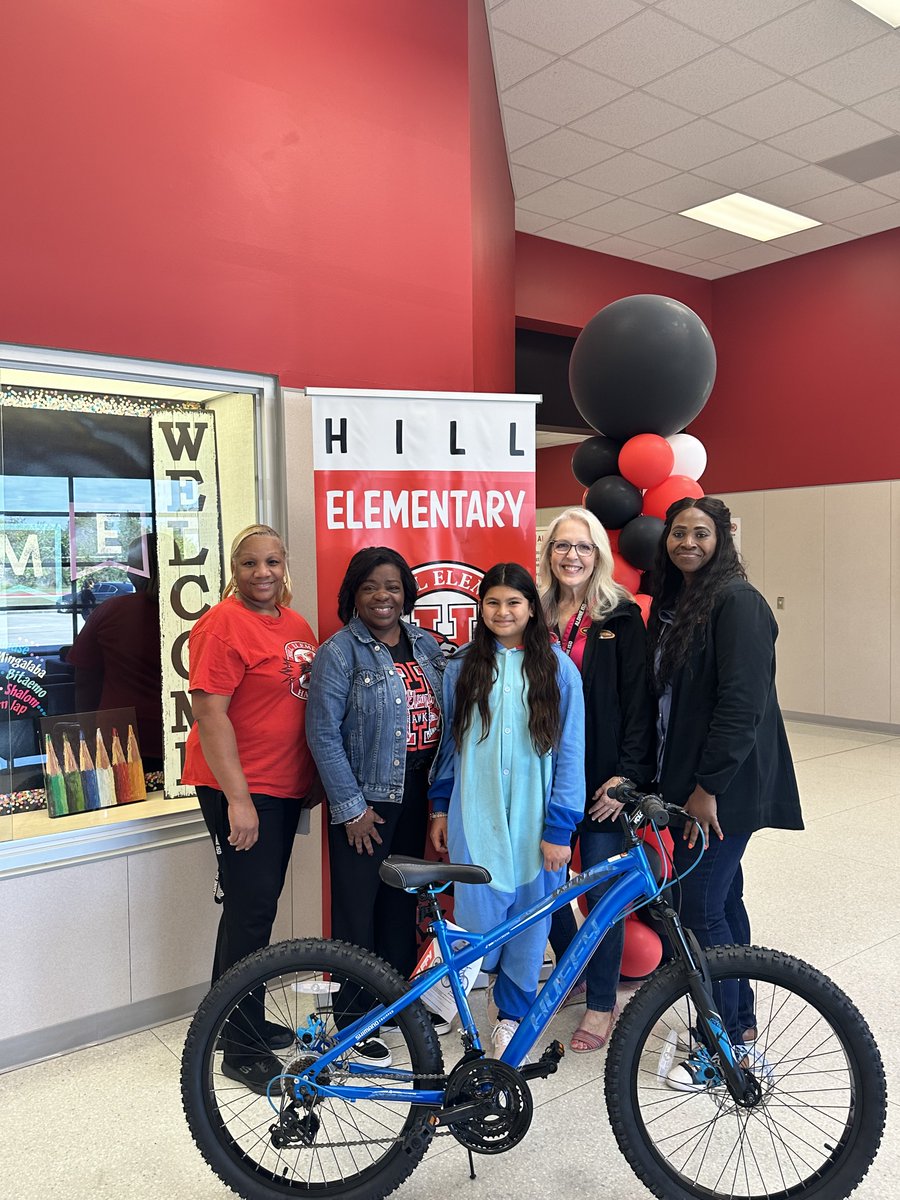 aldinecafe's tweet image. Congratulations @HarrisElem_Aisd @OrangeGroveAISD @Hill_AISD @TigersLMCAldine  ! You all increased your lunch participation the most during National School Lunch Week and students were entered in a random drawing for a new bike giveaway!  
#becausekids #Aldinerising