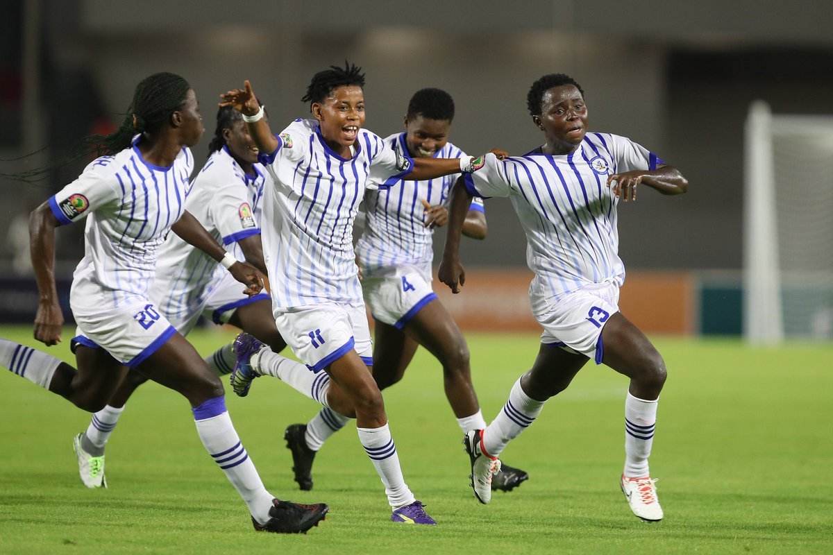 Yes and that’s how Ghana’s <a href="/WPLGhana/">Malta Guinness Women’s Premier League 🇬🇭</a> 🇬🇭 and <a href="/UfoawafuB/">ZONE OUEST B</a> champions announce themselves in the champions league shhhhhhh🤫🤫

AS FAR Clu1️⃣:2️⃣Ampem Darkoa 
 
#NanaMma 👑💙🤍
#TotalEnergiesCAFWCL
