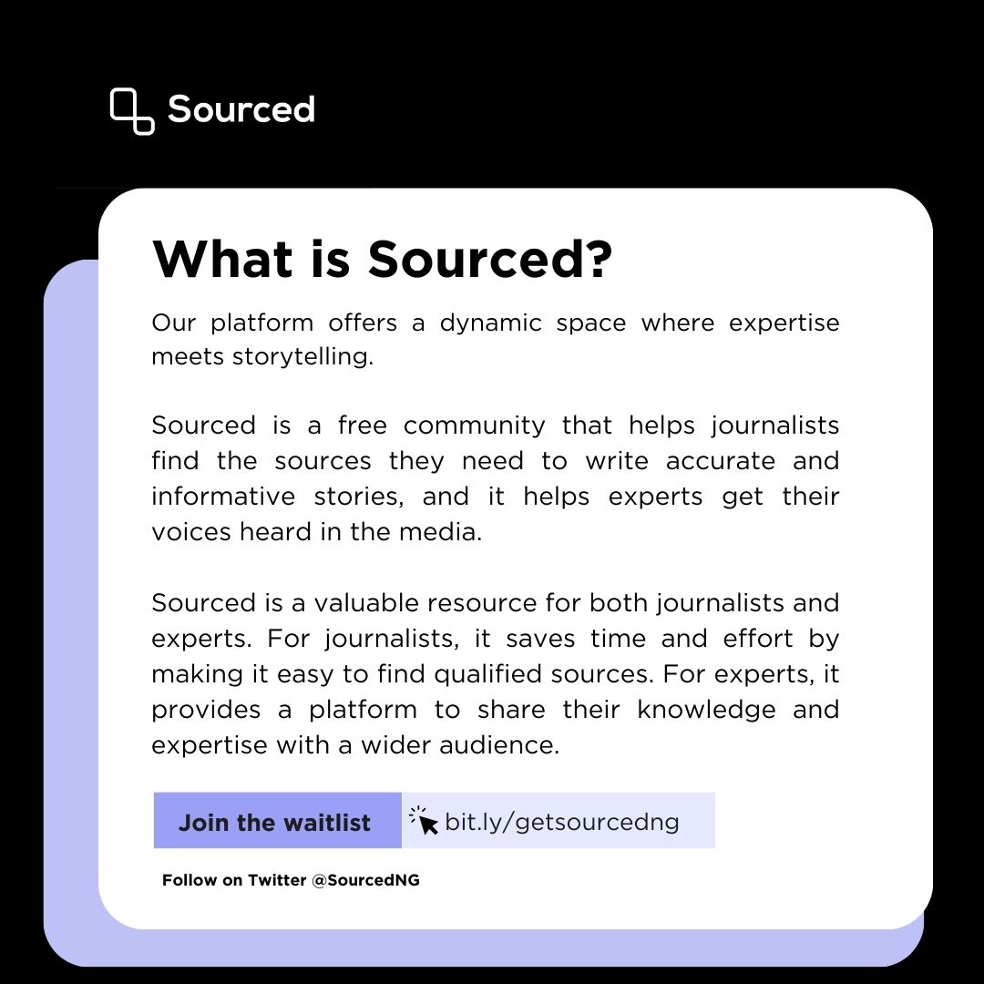 SourcedNG's tweet photo. This is why we are here. This is why we exist.

#Tellstoriesthatmatter https://t.co/Khzuy83naH