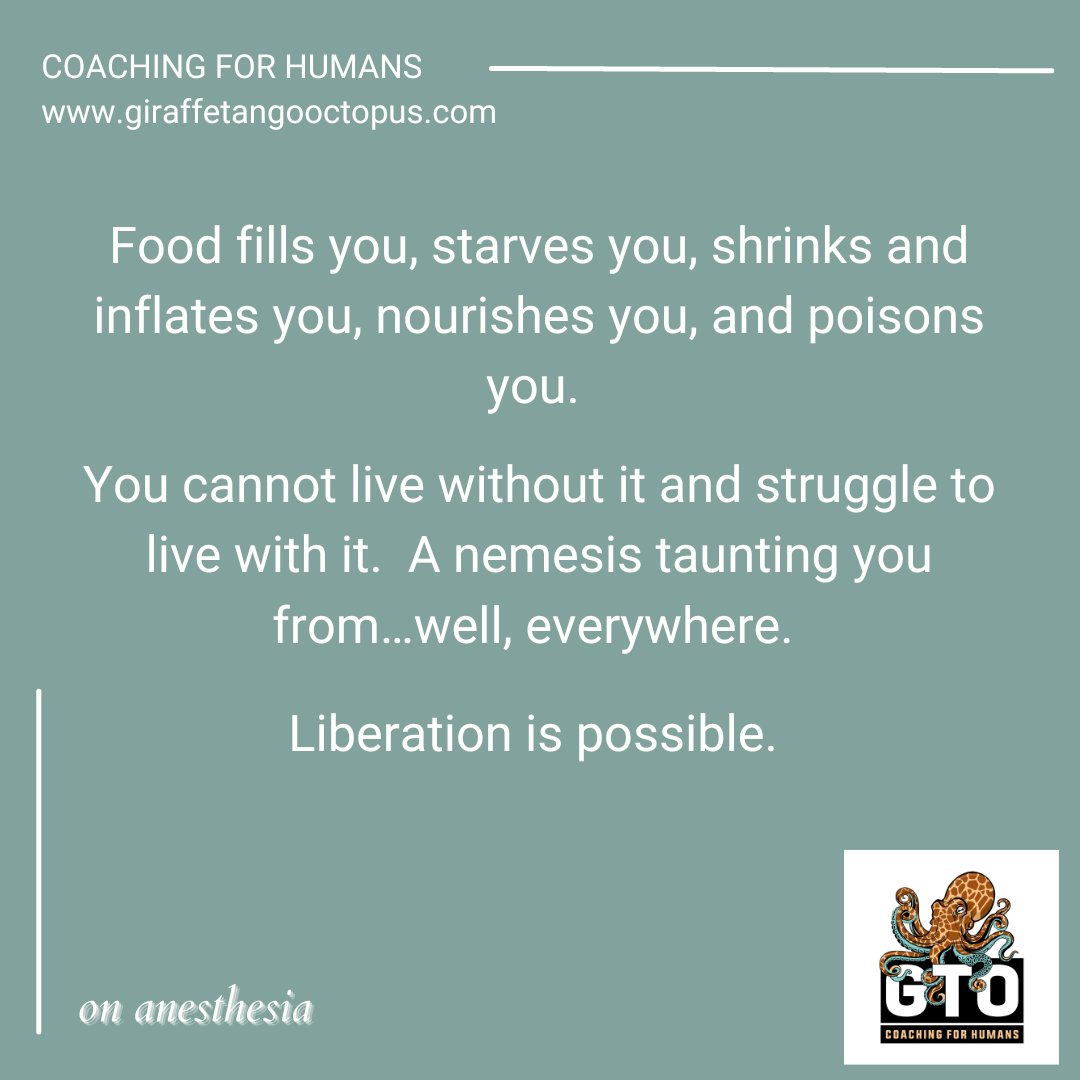 Do you have a challenging relationship with food?  You're not alone.  

#gtocoachingforhumans #coachkirstenjohansen #food #intuitiveeating #sufferingisoptional