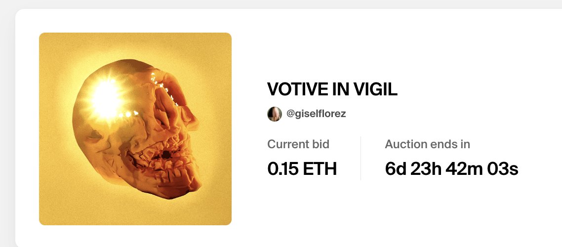 GISELXPHOTO's tweet photo. AUCTION HAS STARTED 🥳⚡️⚡️⚡️ Thank you collector #elcastor @foundation @RDToTheMoon @opuntia_art @MrMonkX & all it's collaborators!!! https://t.co/OUstW1nEju