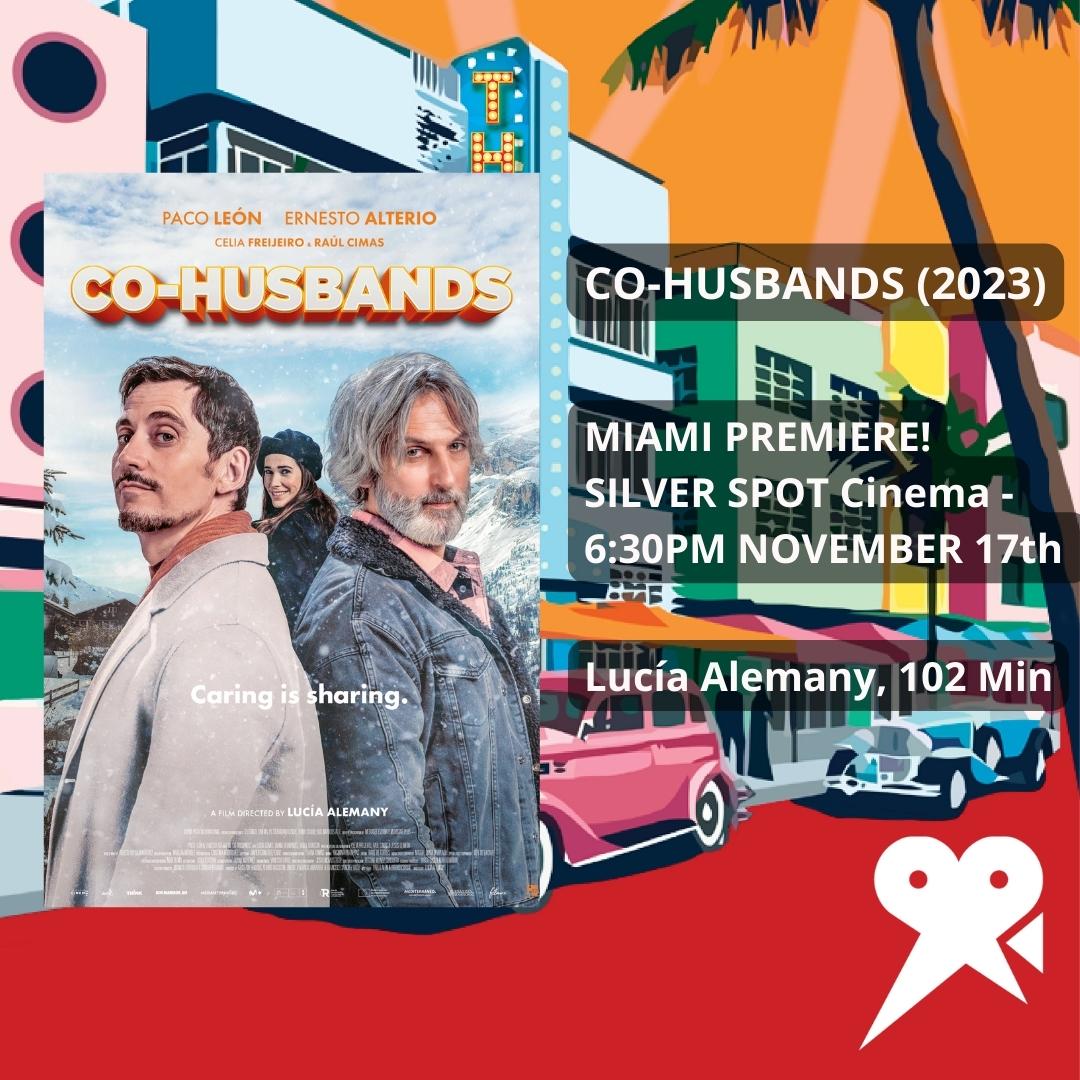 MIAMI PREMIERE! 
Dont miss out "CO -HUSBANDS"
Q&amp;A with #pacoleon👏
November 17th at 6:30pm at the #silverspotcinema  in #downtown #miami 🎥
Get tickets here: ticketplate.com/cinema?fbclid=…

#ernestoalterio #cohusbands #RCFS12 #Espana #cinemanews #cineespanol #CinemaUpdate #luciaalemany