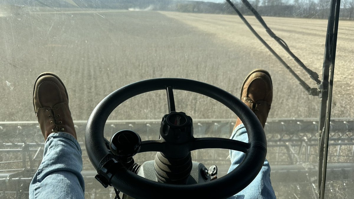 Most comfortable way to run a combine. Am I wrong?