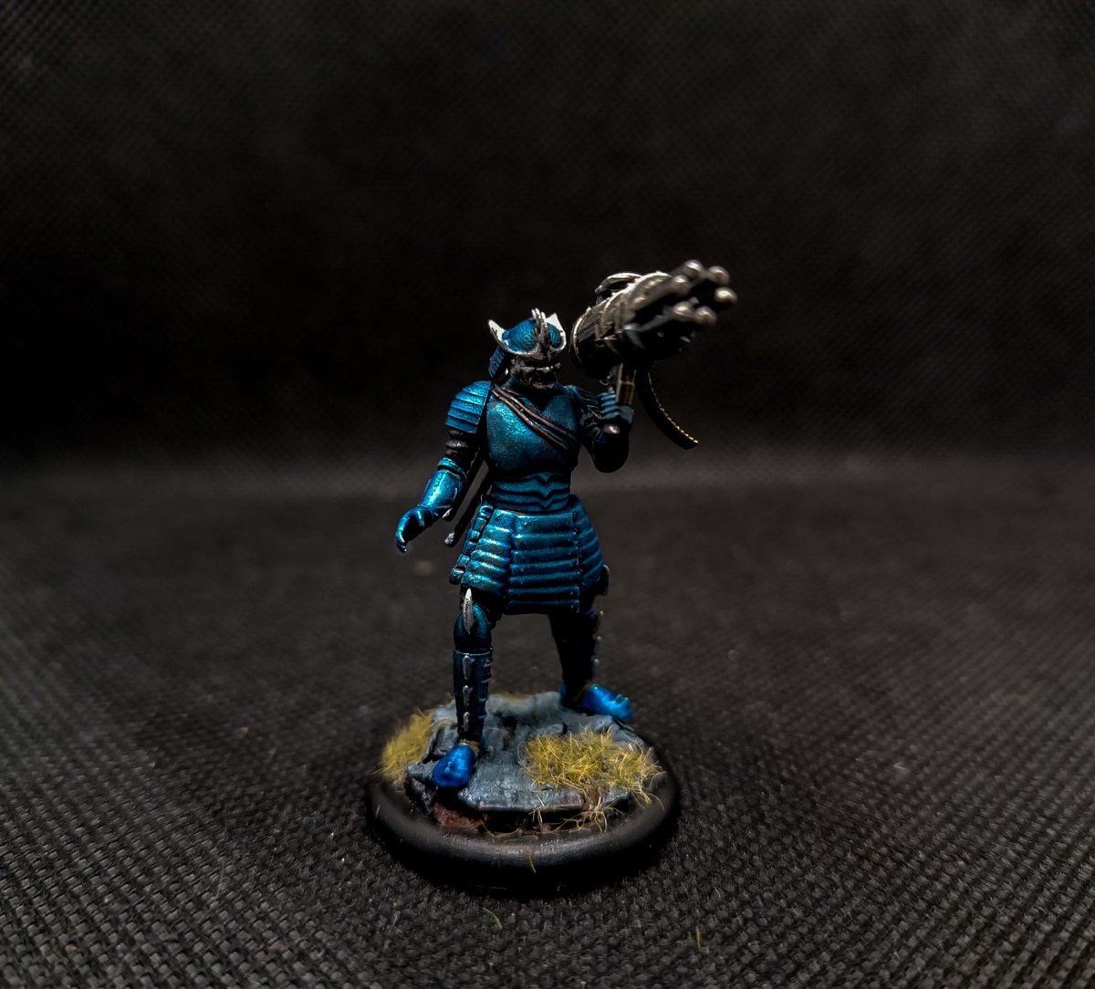 Nicola90tn's tweet photo. #Malifaux #tenthunders #samurai #versatile #SilentStrike #miniatures #fantasy #horror #m2e #m3e @WyrdGames #wyrdgames #wyrd #paintingmalifaux #miniaturesgames #malifauxwargames #sharethehobbylove #ilovewargames #skirmish #totallywyrd #vallejocolors #airbrush #speedpaint #slapchop https://t.co/6CfbqRYugM