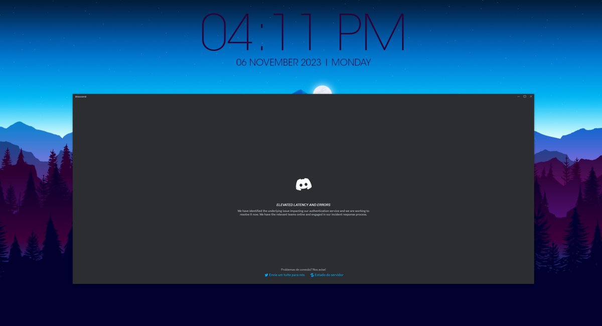 NarkoWolf's tweet image. Discord morreu na hora que eu mais preciso dele 🤡

#discord #discorderror
