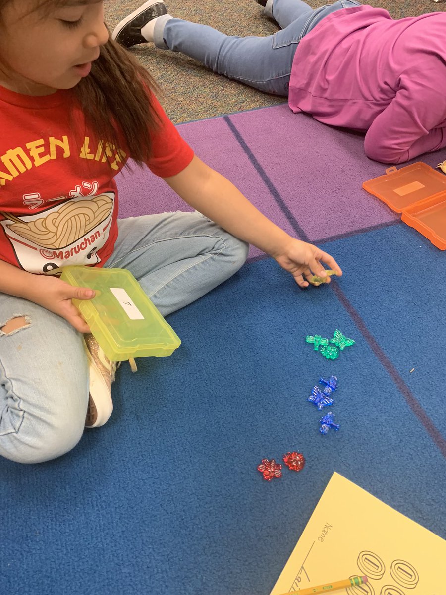 Mrs. Prince class working on counting collections. Part 2 <a href="/PISDMathematics/">PISDMathematics</a> #pisdmathchat