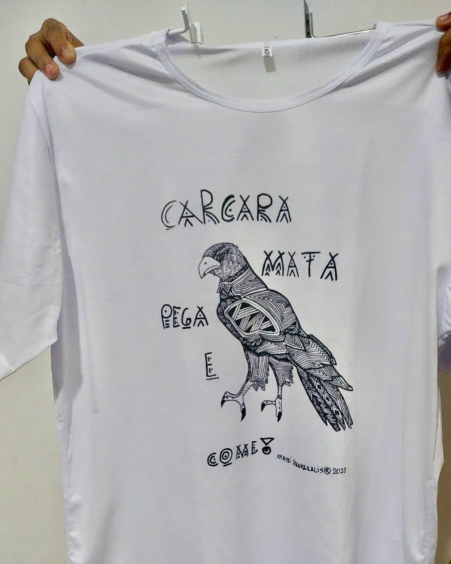 maybimxk's tweet photo. “Carcará, pega, mata e come… 🎶”
Disponíveis agora em camisas
Tamanhos, P, M, G, XG
R$70,00 + frete
#Brasil #ArteIndígena #grafismoindigena #ArteInspirador #CamisasEstampadas #EsquerdaCompradeEsquerda https://t.co/wlQGFjyTBb