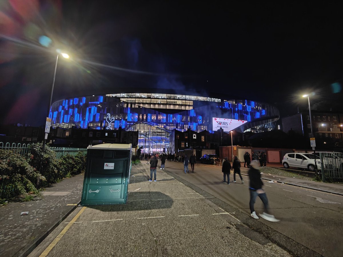 Back under the lights again, come on you SPURS! #coys
