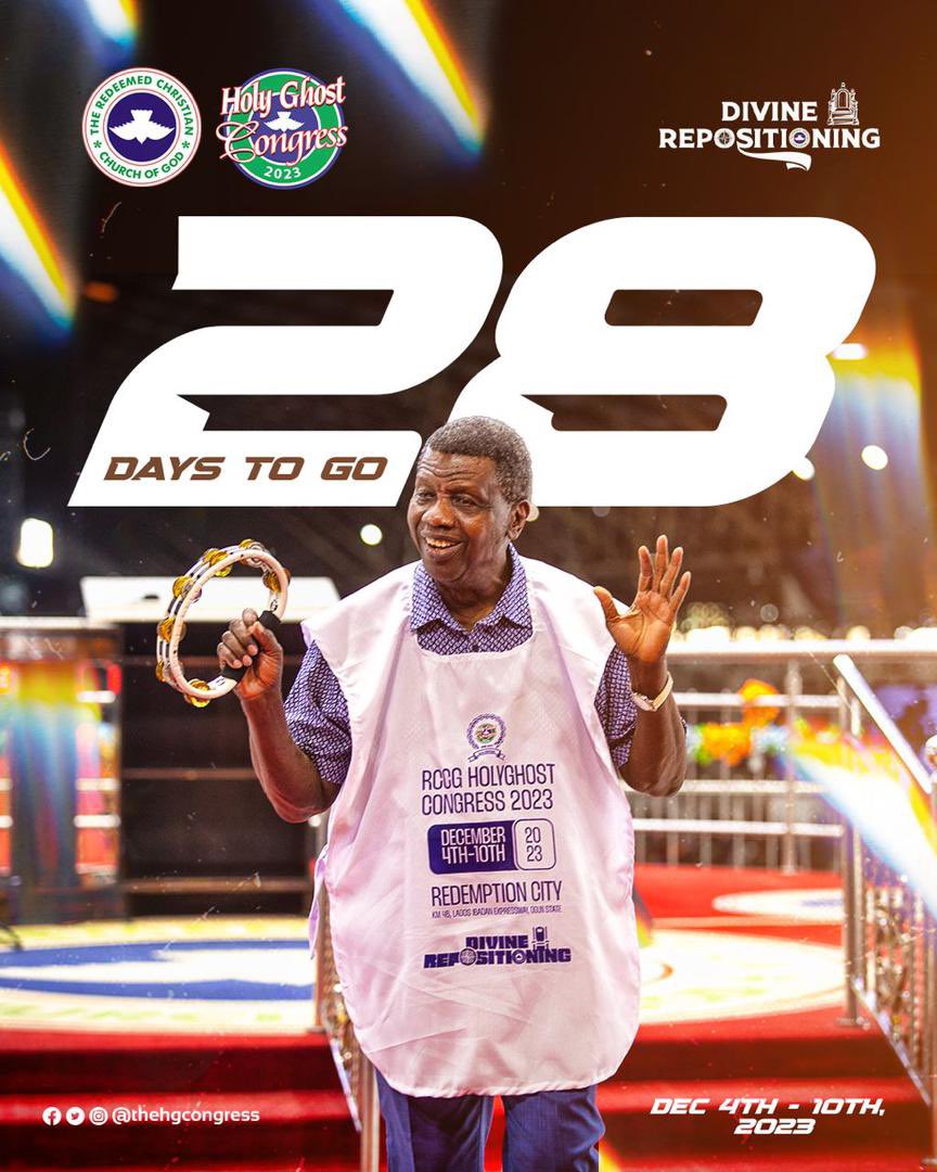 28 Days to Go! Prepare for an upgrade, a Divine Repositioning!! #DivineRepositioning #HGC2023