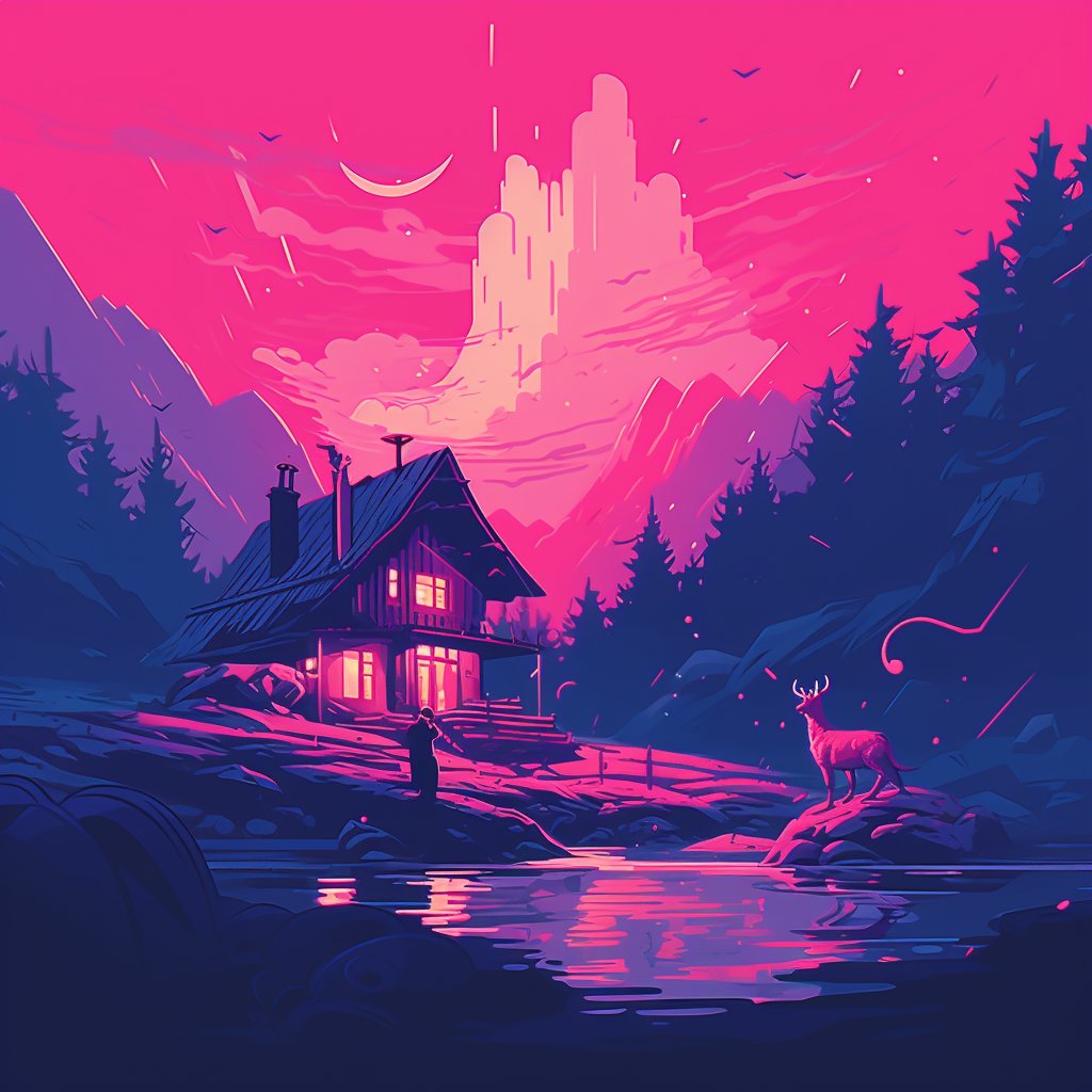 Hidden Cabin #ai #AIArtwork #aiart #midjourney