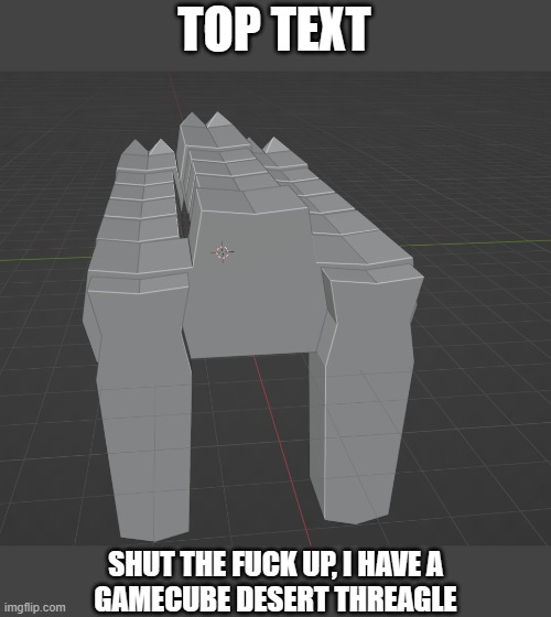 devFLXY's tweet photo. EVERYONE PAY ATTENTION

DESERT. THREAGLE.

#BULLETCOMBO #HowDoHashTagsWork #rule34 #Blender #gamedev https://t.co/wdZOoN2S7L