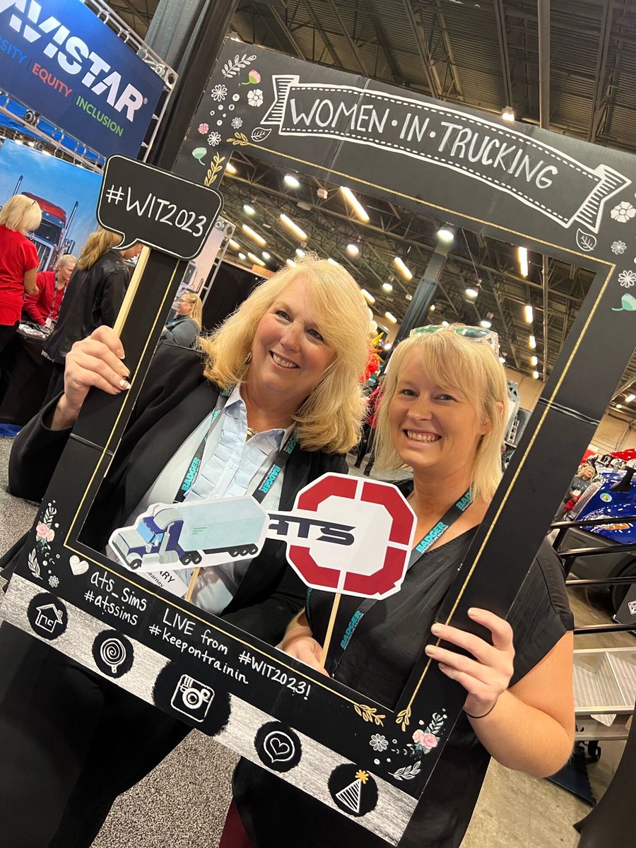 ATS_Sims's tweet photo. The #WIT2023 Accelerate! Conference &amp; Expo kicks off today and we are proud to be a part of this four day event! We are excited to meet all of the encredible #WomenInTrucking. Come by and say hi if you are at the conference. We would love to meet you. https://t.co/7Tc1wnTXbn