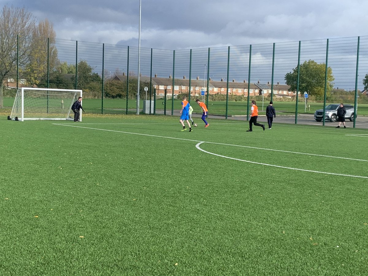 ClareMountSSC's tweet photo. Fantastic football match with Foxfield today for our Year 11 &amp; Post 16 Sports Leaders. ⚽️⭐️⚽️

Some pupils taking part in the match and others refereeing #sportsleaders https://t.co/mbFqb92HVO