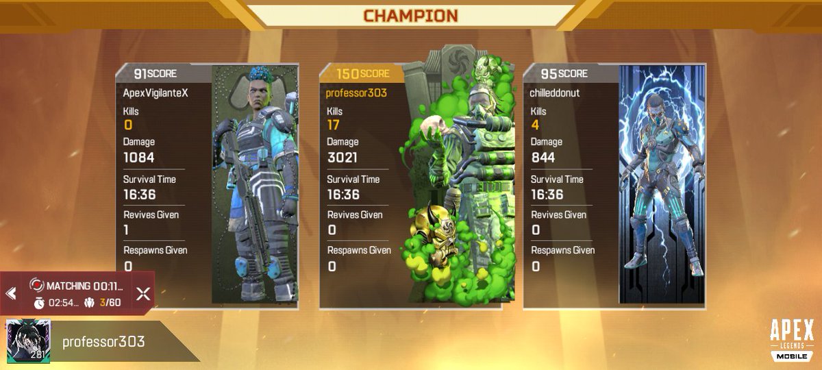 Professor303's tweet photo. @theleakerrbot Nomatter what they try, no game will ever replace apex legends mobile in our hearts, I played that shit with a +-250ms but a day didn't pass by without me playing it, plus farlight is 3rd person only and a but sluggish, https://t.co/z5qfjnZPI2
