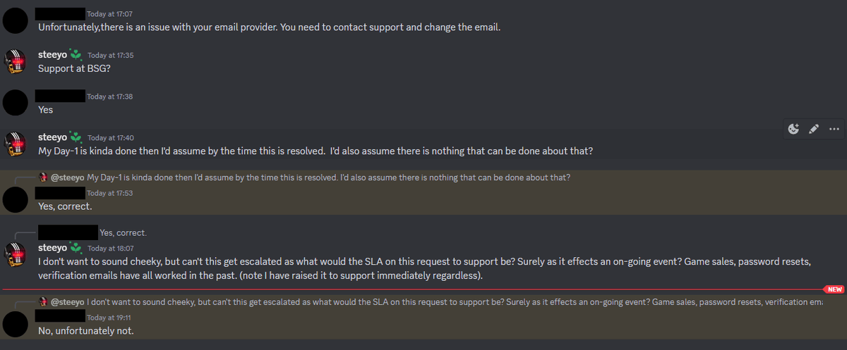 Gutted I can't take part in the challenge, I've been in contact with people over a few days investigating an issue around not receiving emails about the Streamer Challenge.  Huge thanks to those that tried to help - appreciate it 🩷