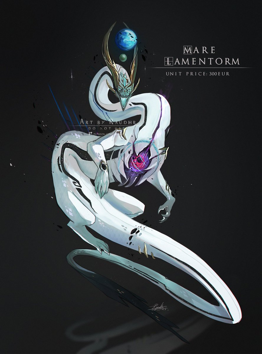 Back on adoptable designs. 
This one is based off Mare Lamentorum, a location in FFXIV. A fun design exercise. ~

DM to claim! 🌑