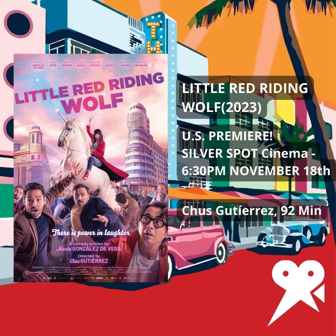 U.S. PREMIERE!
Don´t miss out: "LITTLE RED RIDING WOLF"
Q&amp;A with #Martagonzalez 👏
November 18th at 6:30pm in the #silverspotcinema in #downtown #Miami 🎥
Get Tickets here: ticketplate.com/cinema?fbclid=…
#decaperucitaaloba #josemota #bertoromero #RCFS12 #CinemaUpdate #news23