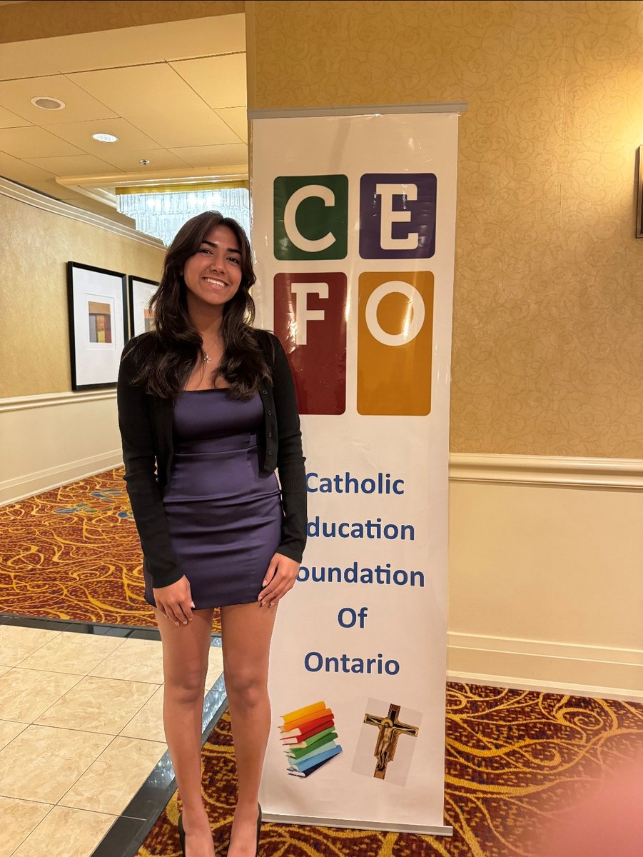 BishopReding_SS's tweet photo. Jillian D'Mello, Gr. 12 student
Recipient of the CEFO (Catholic Education Foundation of Ontario) award
Celebrates the outstanding contribution of a student to Catholic education
#OUTStanding https://t.co/Iw7zQ9pttw
