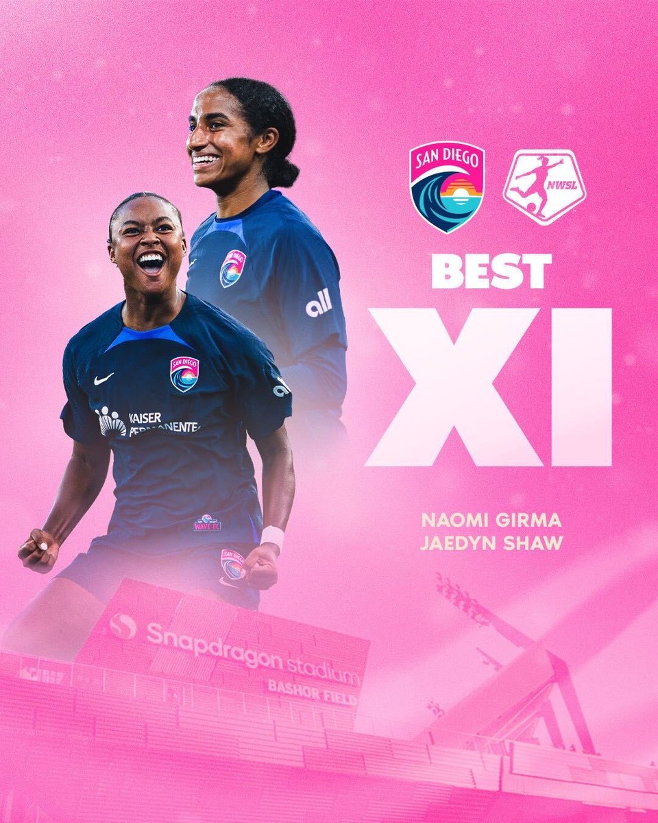 unwavering performances all season long 🌊 

congrats <a href="/naomi_girma/">Naomi Girma</a> &amp; <a href="/JaedynShaw11/">Jaedyn Shaw</a> on being named to the NWSL Best XI!