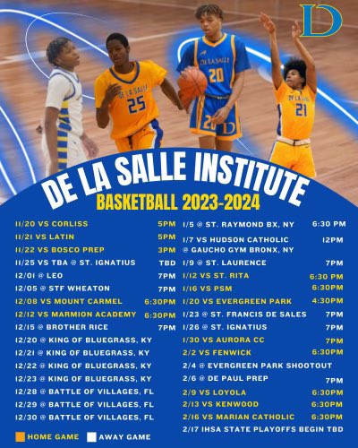 DemarkoNash's tweet photo. It’s that time of the year!! I wish nothing but success to all the players and coaches but you know who I’m rolling with! 

#DeLaSalleBasketball 💙💛 https://t.co/3uaYHRKbM2