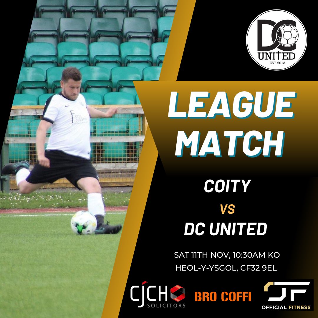This Saturday we have a league fixture v <a href="/CNB_United/">Coity Nolton Brackla United Football Club</a>… A match that’s always a cracker for the neutral 🔥⚽️