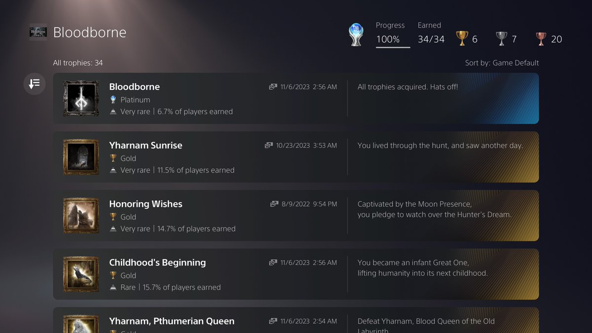 #PS5Share BLOODBORNE PLATINUM