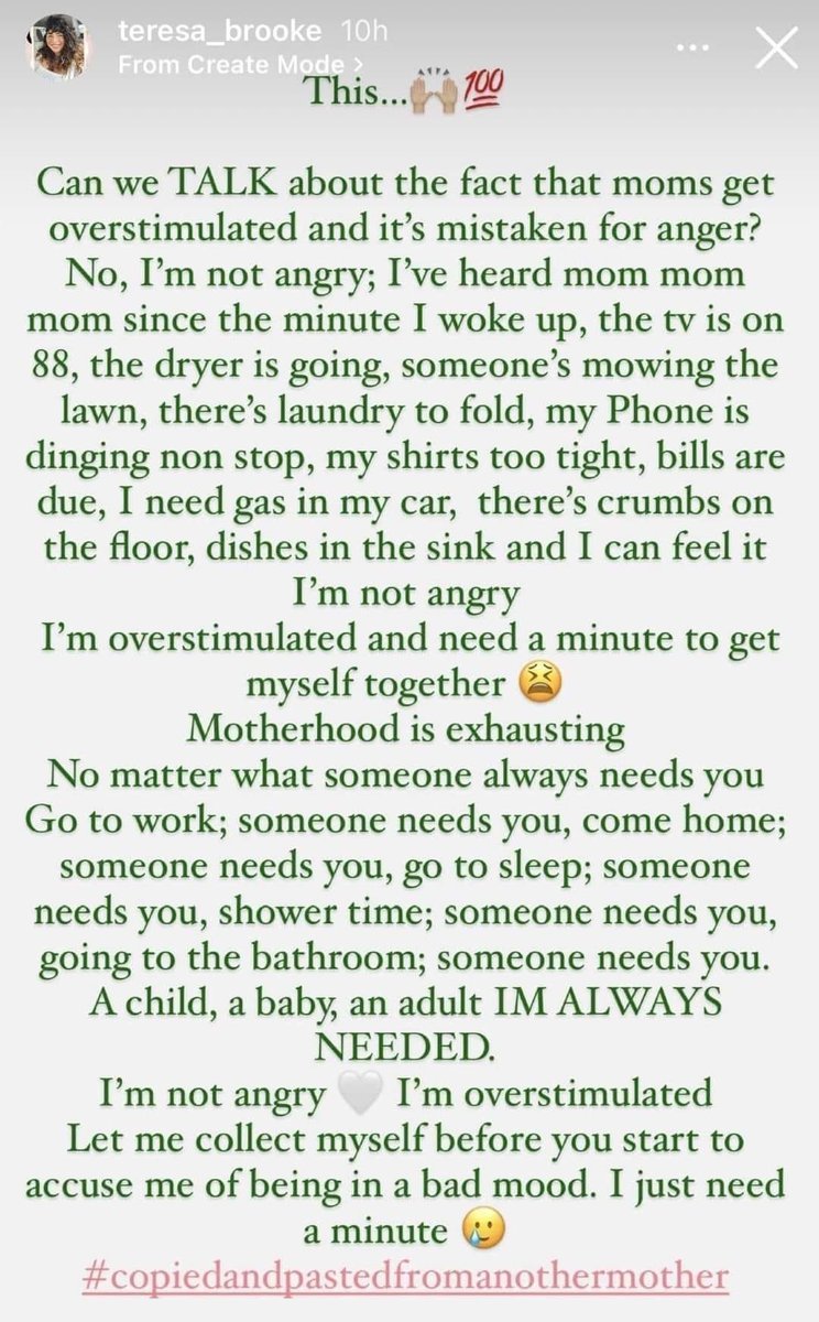 ChantalsBack's tweet photo. Can we talk about this? 

#Overstimulated 
#ExtremeParenting
#CaregiverBurnout https://t.co/cRNV4iLcB4