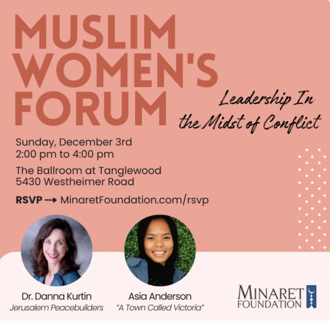 joinbridges's tweet photo. We have one Muslim Women’s Forum event left this year!
Date: Sunday, December 3rd
Time: 2:00 pm - 4:00 pm
Location: Churrascos River Oaks, Houston
Let's unite to inspire, empower, and uplift Muslim women in our Houston community. Register now via: https://t.co/tDyM8lpyTl https://t.co/qVJkblVosG