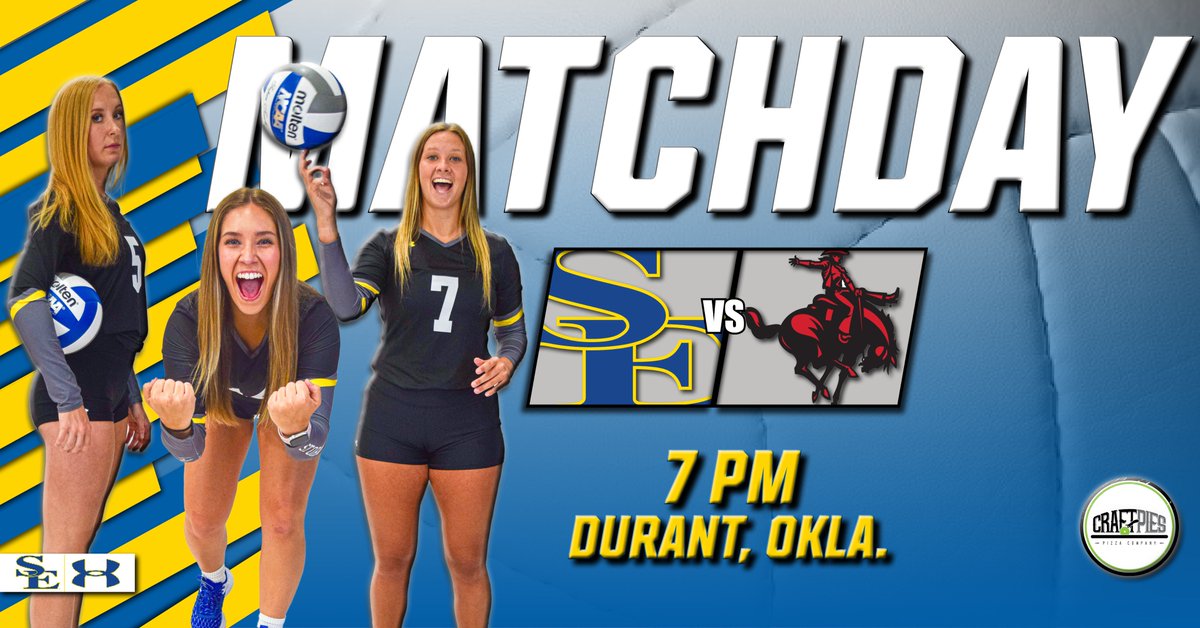 Senior Night!🌩️ 🏐

🆚 Northwestern Okla. St.
📍 Bloomer Sullivan Gymnasium
⌚ 7 PM
📺 tinyurl.com/2a2tphhx
📊 tinyurl.com/ydjryzew

#GoSoutheastern | #StormChaSE