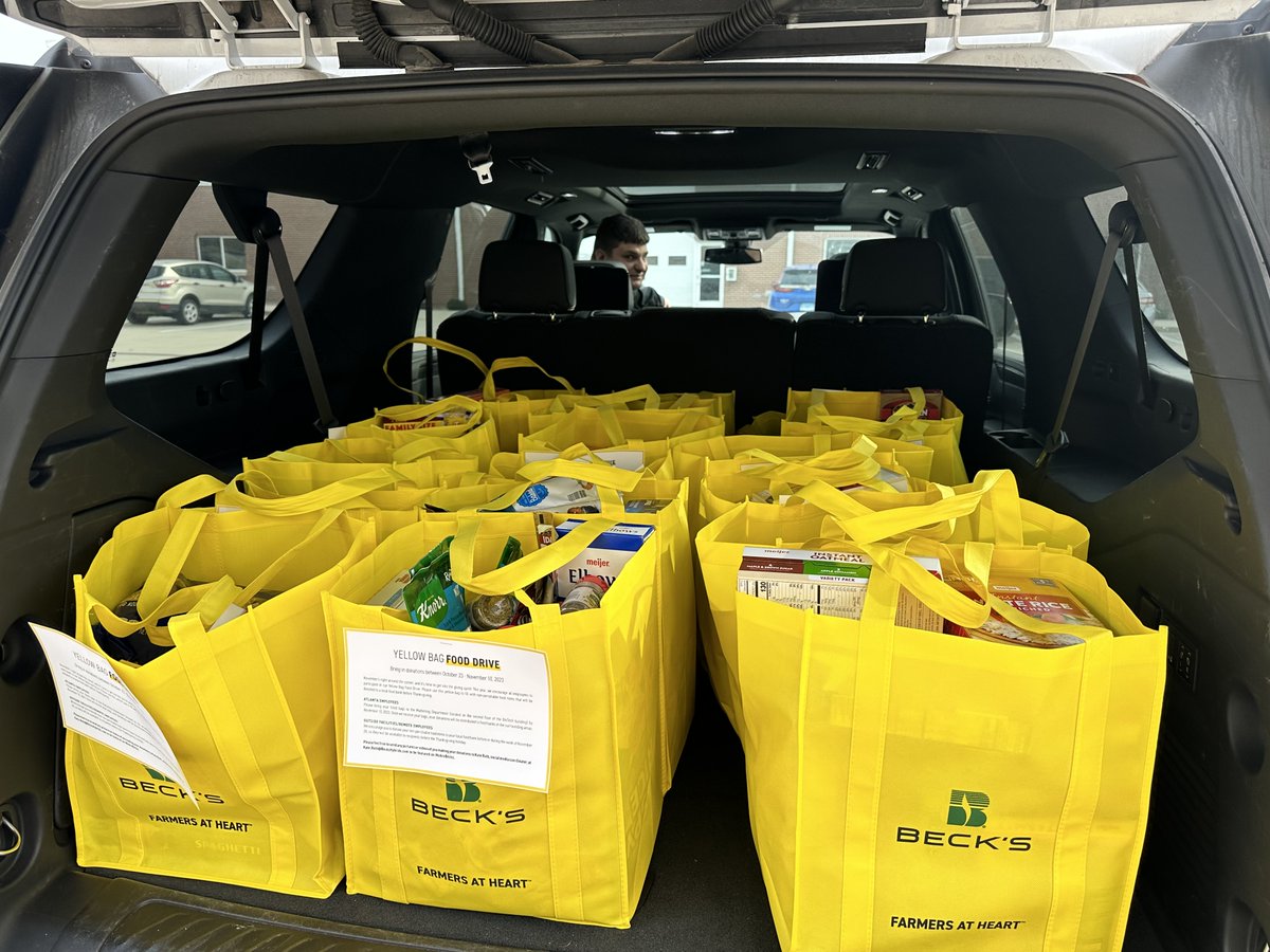 WeAreBecks's tweet photo. Our first delivery was made this morning!  Keep bringing your bags in - we have lots of pantries to pack! 😊 🛍️ https://t.co/RbQNfAOQYd