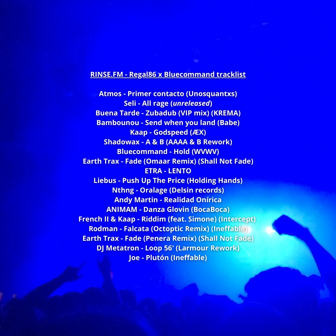 MarianaCosio5's tweet photo. Hoy/Today en @RinseFM 4pm MX/ 12pm FR(CET) set para la residencia de @Regalochoseis , música de MX @gabobarranco BuenaTarde, Seli, Atmos, Mensik-Fabio ETRA, Andy Martin, Rodman, Octoptic, Joe y yo para el mundo. Aquí https://t.co/YIKQvT0STp 📡.
Muchas gracias @Regalochoseis 🌹 https://t.co/ssPEJB7E6i