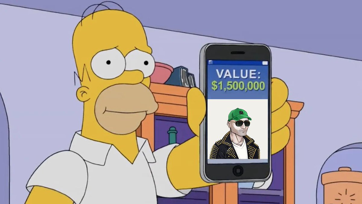 fashionistadao's tweet photo. Did you catch The Simpsons NFT episode? 👀 https://t.co/P4LVeM72kK
