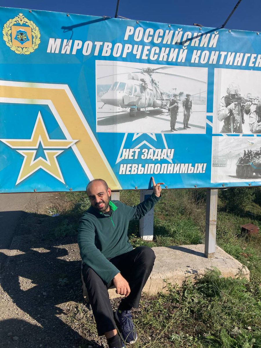 GogaBagh's tweet photo. Where you are, there's war, there's refugees. 
Russian peacekeepers have successfully done their job. Surrendered Nagorno-Karabakh.
#fake #RussianWarCrimes #Artsakh https://t.co/DPrZyKUDCm