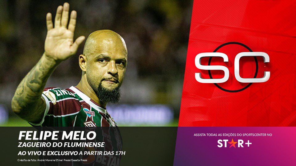 Logo mais, o zagueiro <a href="/_felipemelo_/">Felipe Melo</a>, campeão da <a href="/LibertadoresBR/">CONMEBOL Libertadores</a> pela terceira vez, é o convidado da vez do <a href="/SportsCenterBR/">SportsCenter Brasil</a>. Não perca! ⚽️📺🇭🇺