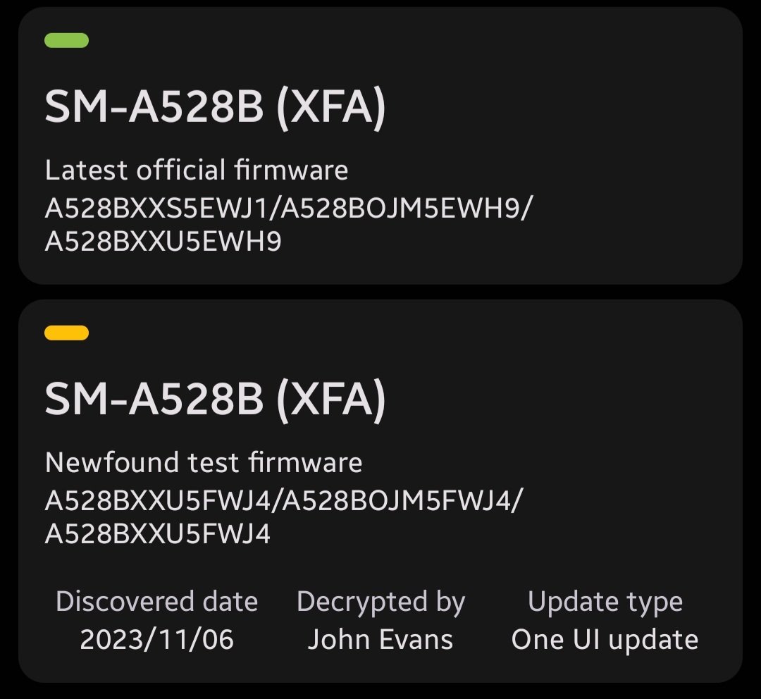 VusieVee2's tweet image. A52s One UI Update spotted in South Africa.
#A52s
#Samsung 
#One_UI_update
#One_UI_6