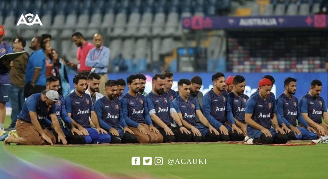 نوم د حق مو دی رهبر،
وایو الله اکبر، وایو الله اکبر، وایو الله اکبر!

#CWC23 #AFG